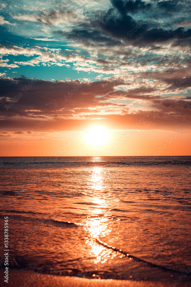 Fototapeta premium orange sunset