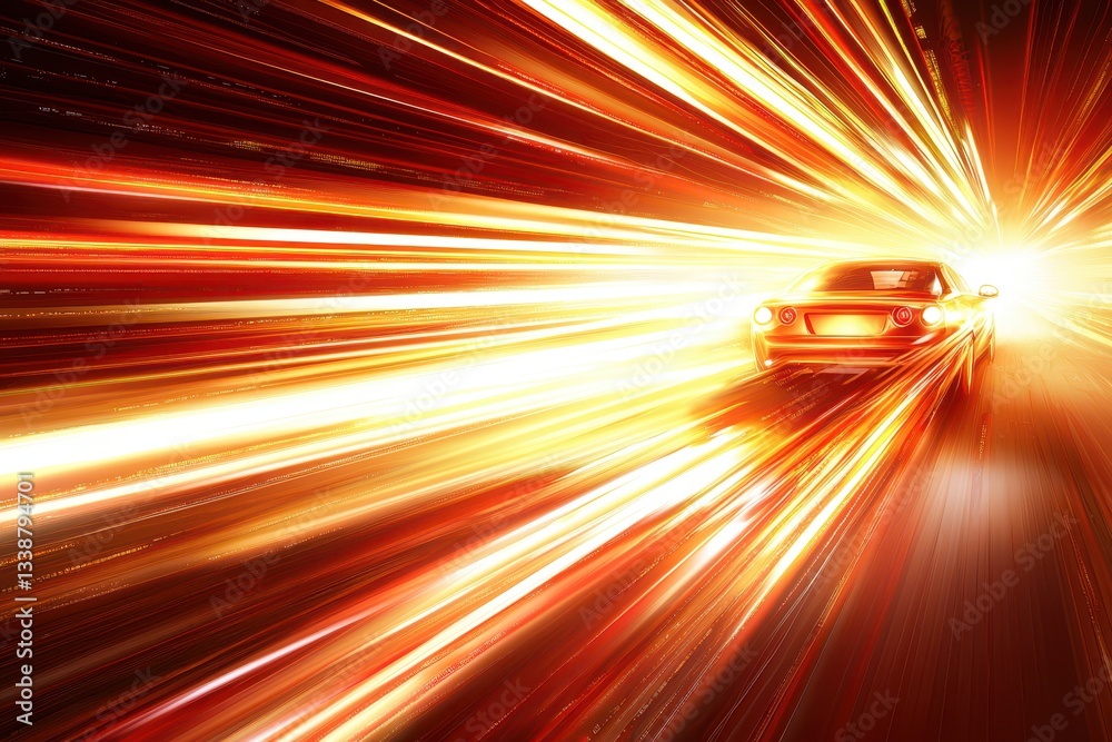 Blazing Digital Lines Shooting Upwards in a Futuristic Cyber Landscape Blazing Digital Lines Shooting Upwards in a Futuristic Cyber Landscape