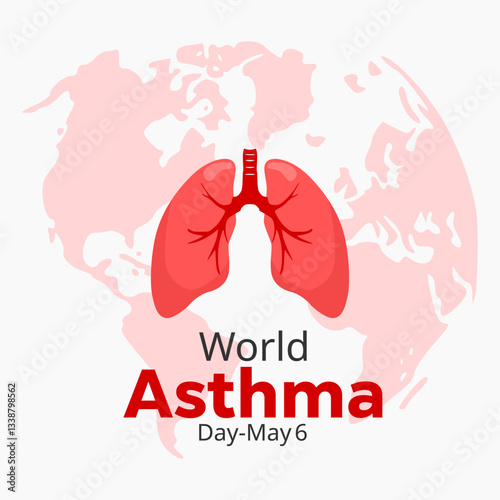Vector graphic of World Asthma Day ideal for World Asthma Day celebration.