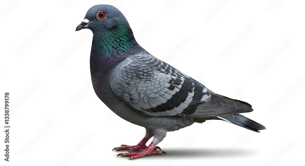Fototapeta premium pigeon isolated on white background