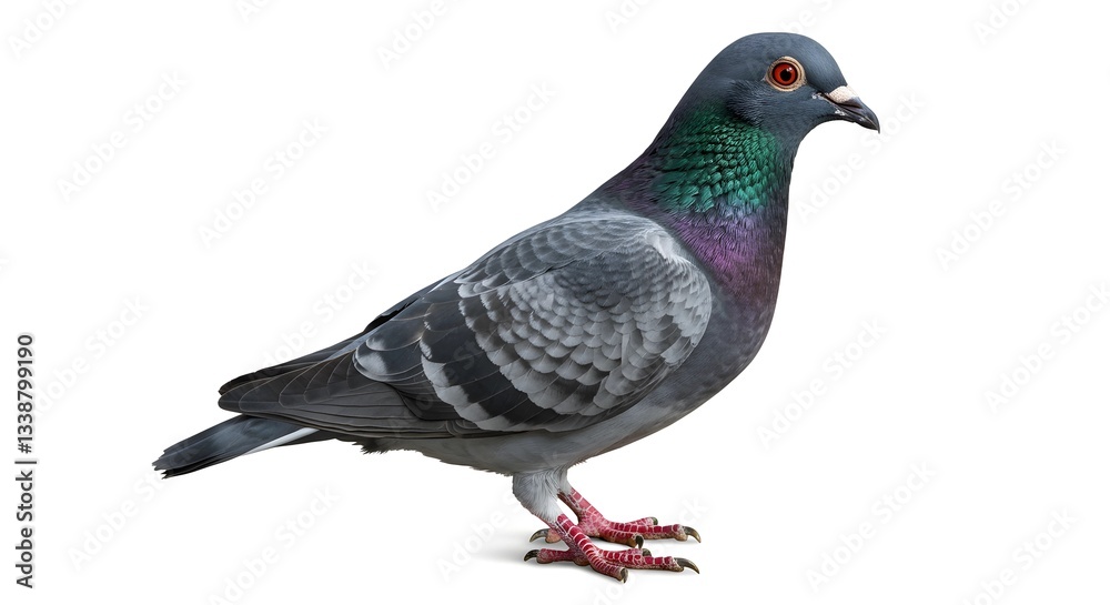 Obraz premium pigeon isolated on white background