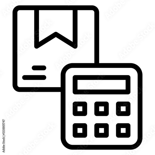 calculate package line icon