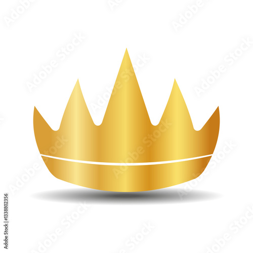 The crown is a symbol of monarchical power on a white background