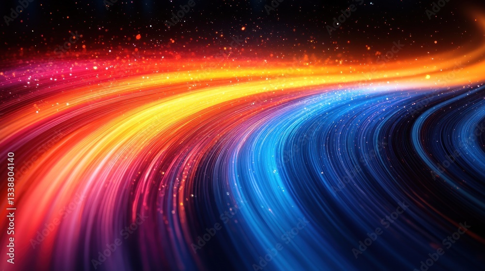 Abstract Cosmic Nebula: A vibrant swirl of colors mirroring a celestial event, showcasing a spectrum of hues with stellar dust particles. Abstract Cosmic Nebula: A vibrant swirl of colors mirroring a celestial event, showcasing a spectrum of hues with stellar dust particles.