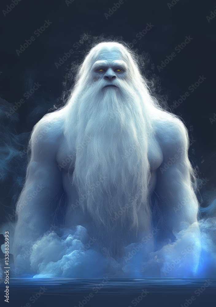 Fototapeta premium Majestic Creature – Mythical Digital Art for Wall, Canvas, and Poster Decoration