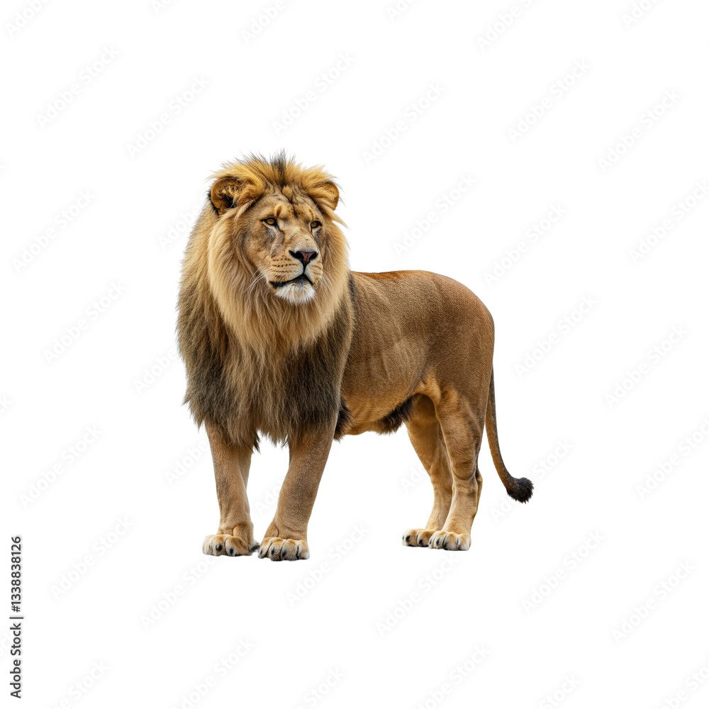 Obraz premium lion isolated on transparent background. lion png