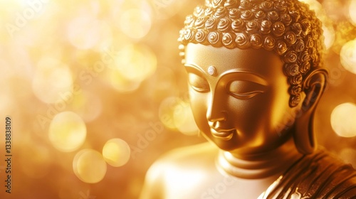 A Golden Buddha Statue Exuding An Aura Of Prosper Ed2ca9d9-5 934