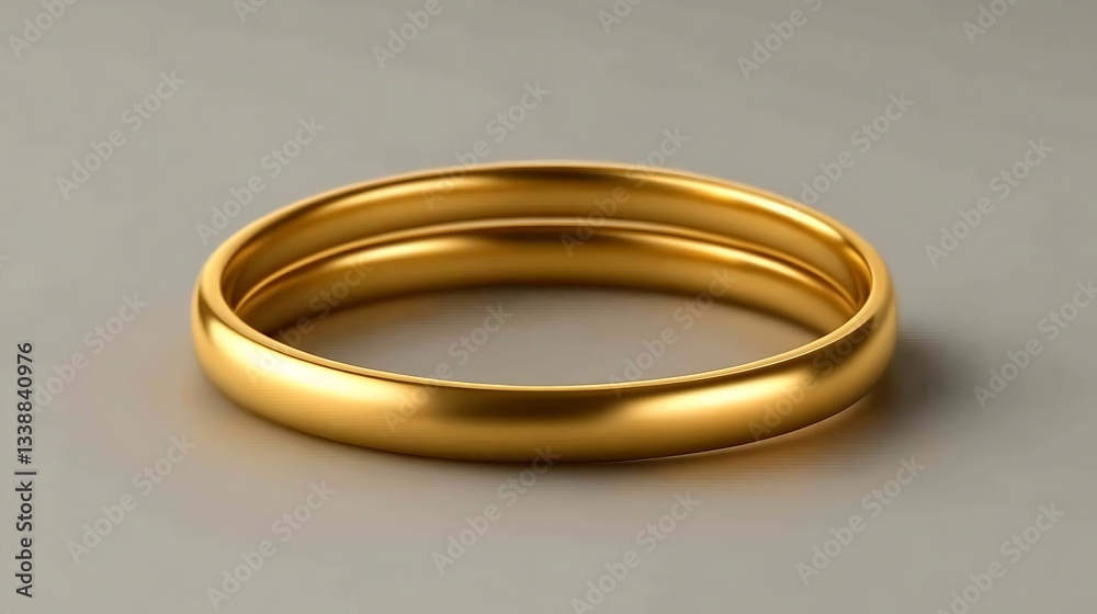Gold ring on a grey background, for love Gold ring on a grey background, for love