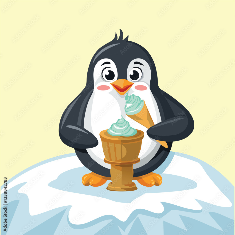 Obraz premium A superhero penguin 