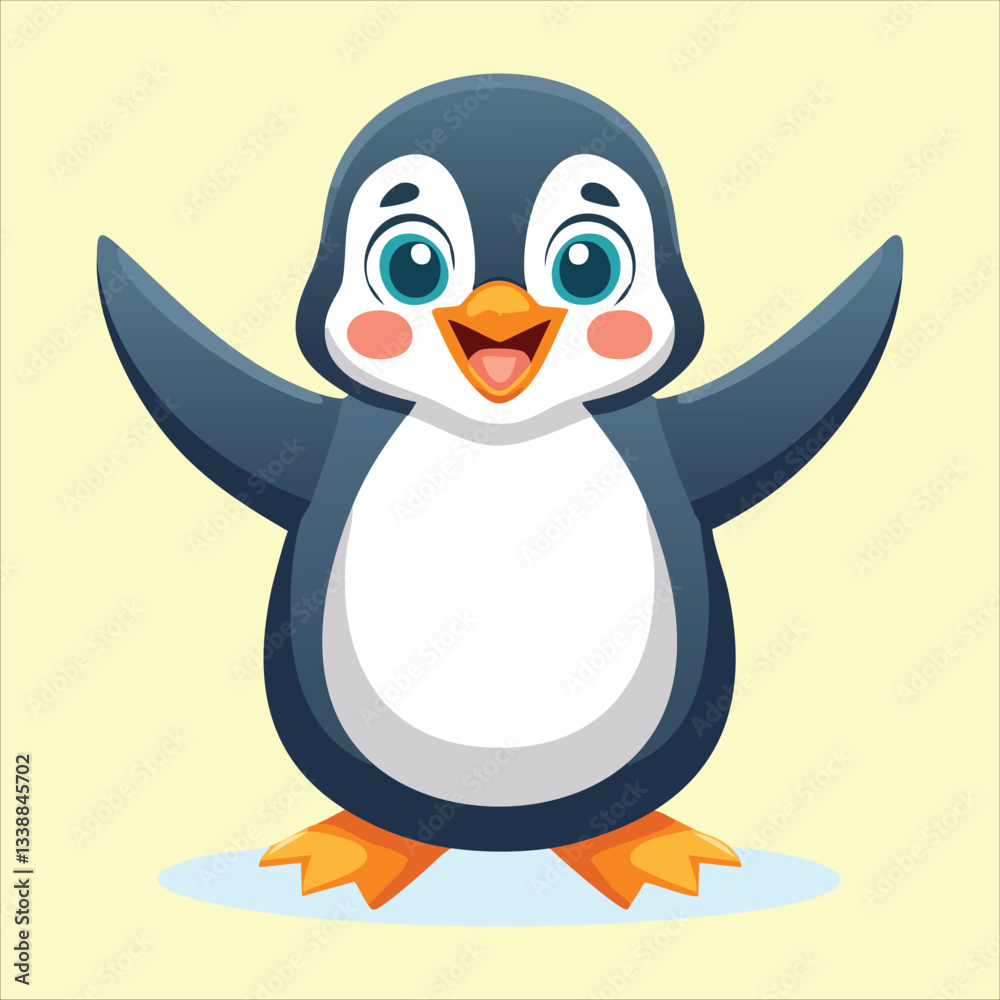 Obraz premium A superhero penguin 