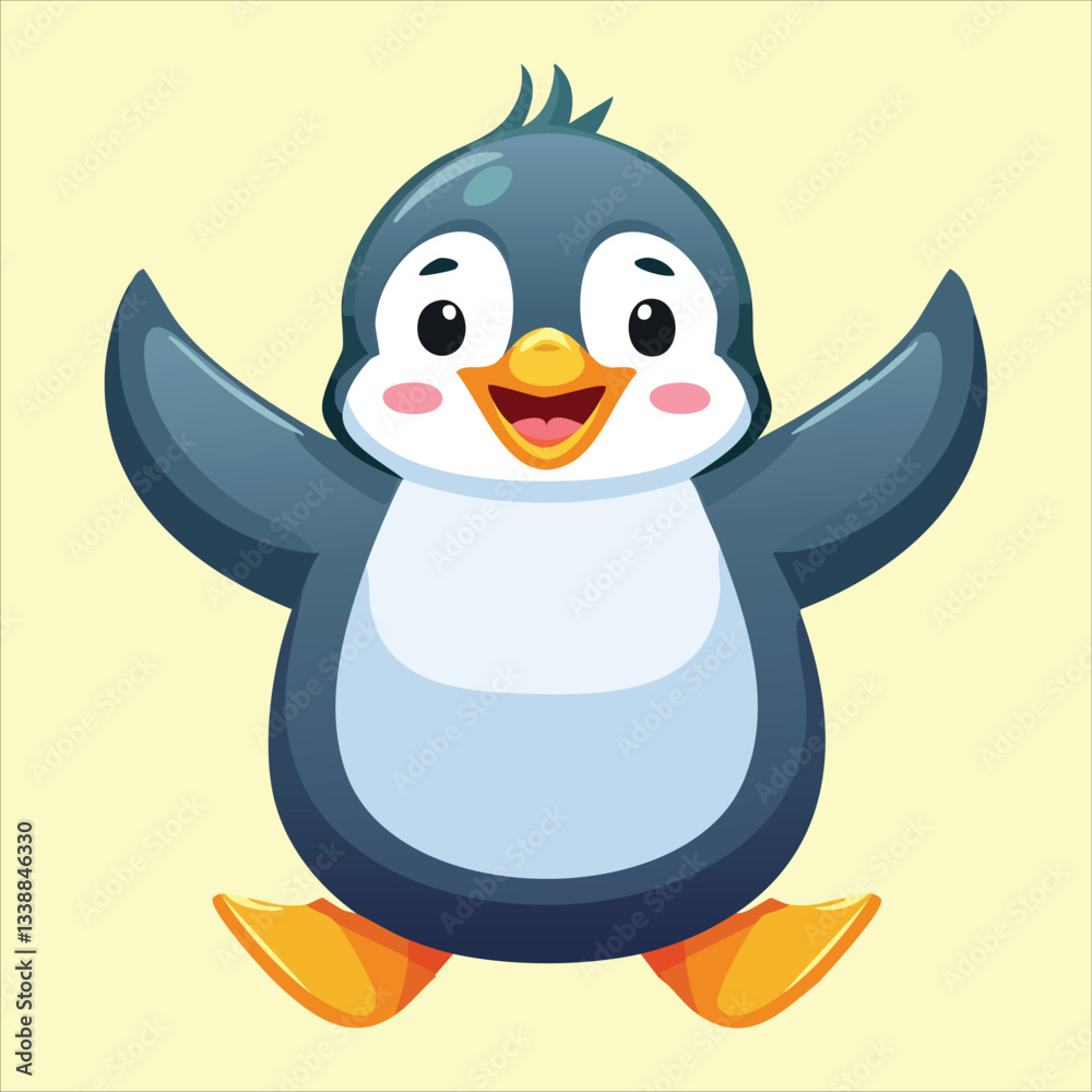 Obraz premium A superhero penguin