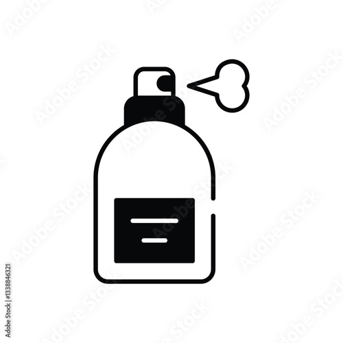 Hair Spray vector icon stock illustration