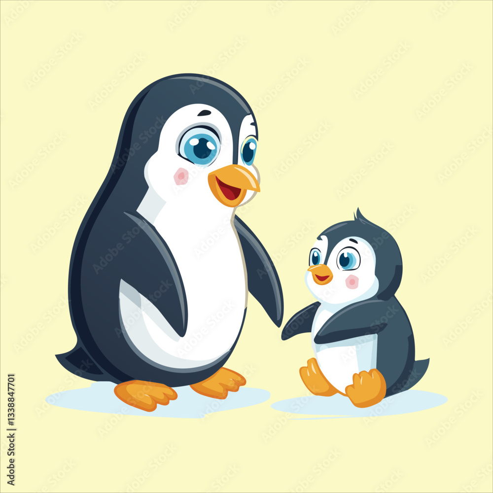 Obraz premium A superhero penguin 