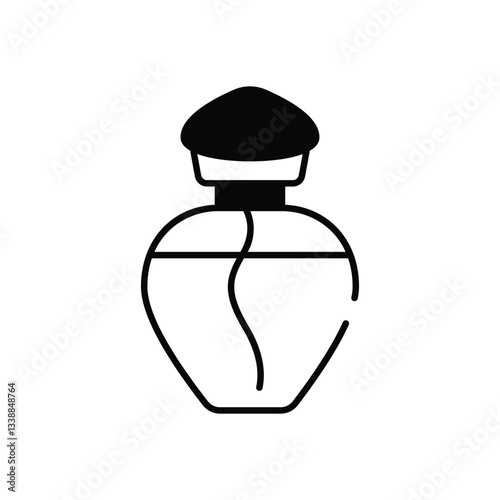 Perfume Bottle vector icon stock illustration