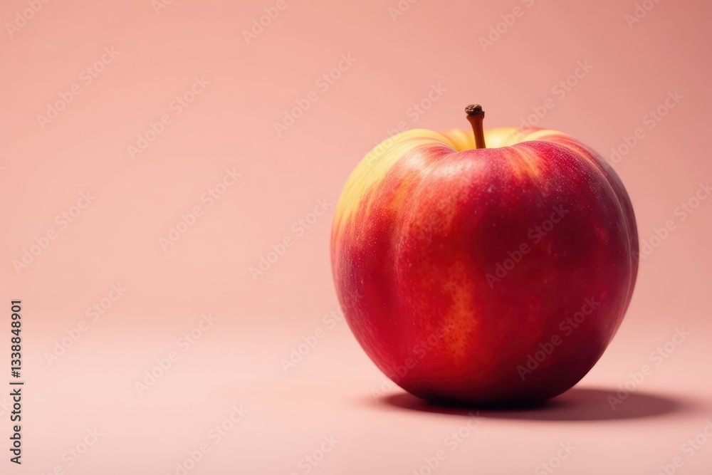 Single ripe peach, vibrant color, smooth skin, isolated, still life, bright Single ripe peach, vibrant color, smooth skin, isolated, still life, bright