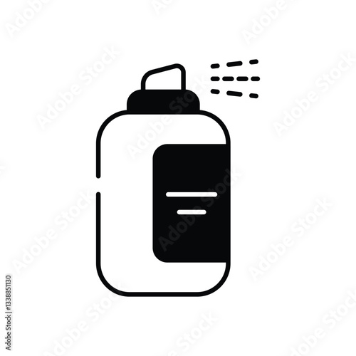 Hydration Mist Device vector icon stock illustration
