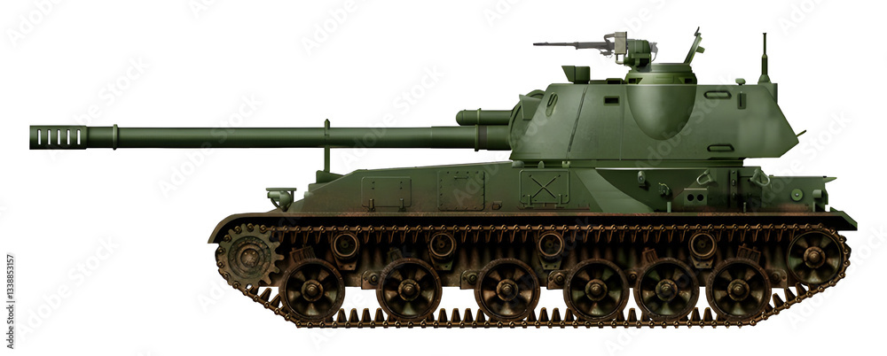 2S3M4 Akatsiya (Modernization option for the 2S3 Akatsiya self-propelled gun with a new gun from the 2S5 self-propelled gun) 2S3M4 Akatsiya (Modernization option for the 2S3 Akatsiya self-propelled gun with a new gun from the 2S5 self-propelled gun)
