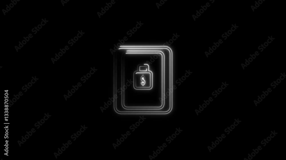 Glowing neon Food ordering on mobile icon isolated on black background. Order by open lock neon icon. Glowing neon Food ordering on mobile icon isolated on black background. Order by open lock neon icon.