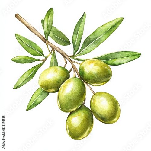 Wallpaper Mural olive oil, glistening freshness, botanical, organic, glistens, radiating freshness with a natural touch. Torontodigital.ca