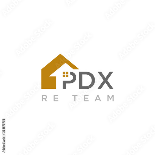 Gold and Gray Real Estate Logo Design