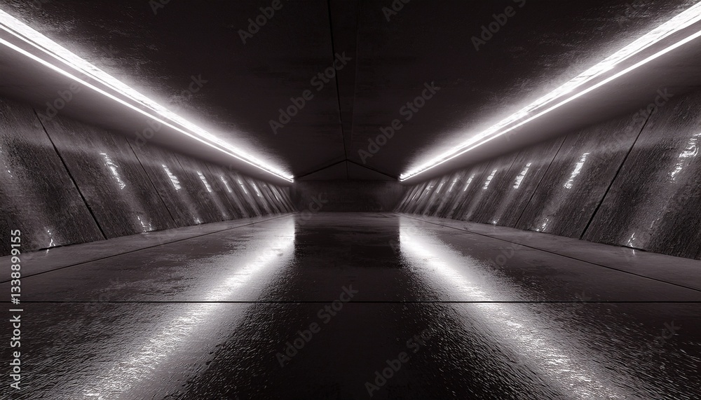 Fototapeta premium dark tunnel with light