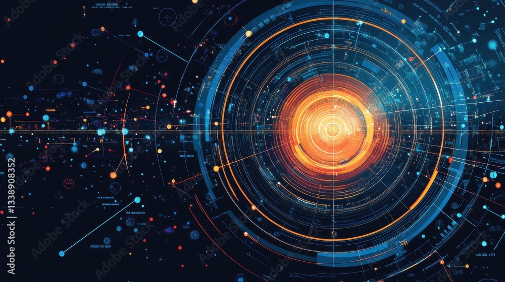 Futuristic Tech HUD Interface Background. Futuristic Tech HUD Interface Background.