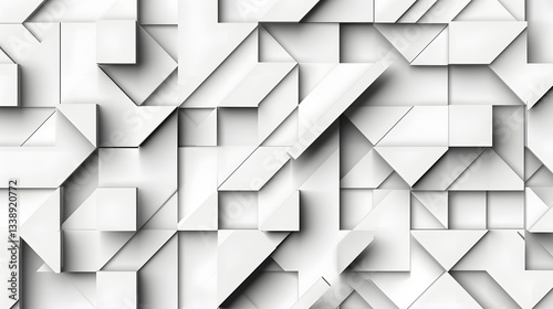 Minimalist Geometric Black and White Abstract Patterns with Sharp Clean Triangles and Parallelograms  Architectural and Minimal Digital with Angular Shapes Symmetry and Simplistic Composition