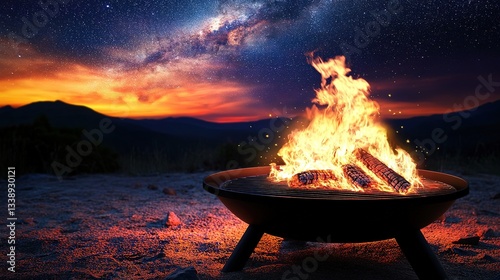 Wallpaper Mural Magnetic Portable Fire Pit with Ash Catcher and Removable Grill, Ideal for Outdoor Use Torontodigital.ca