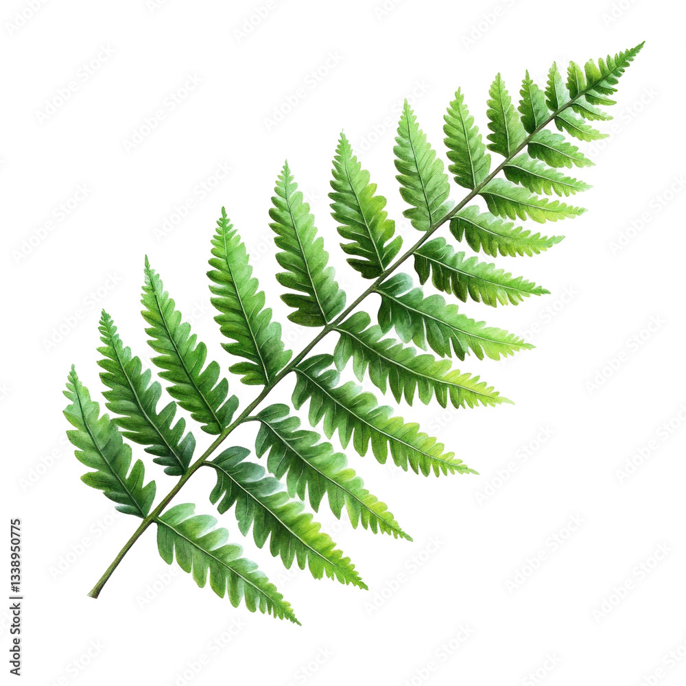 A fresh green fern leaf A fresh green fern leaf