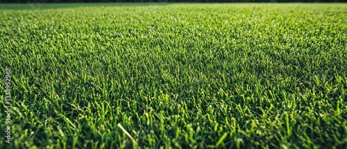Vibrant green grass with a fresh and lively appearance under natural light.