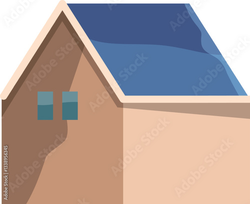 Countryside architecture building vector illustration