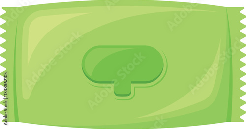 Wet napkins pack vector illustration