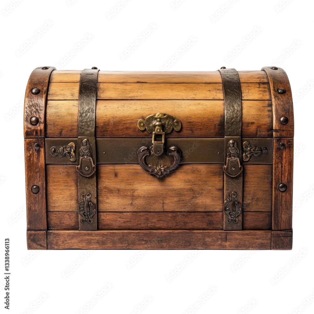 treasure chest isolated on white background treasure chest isolated on white background