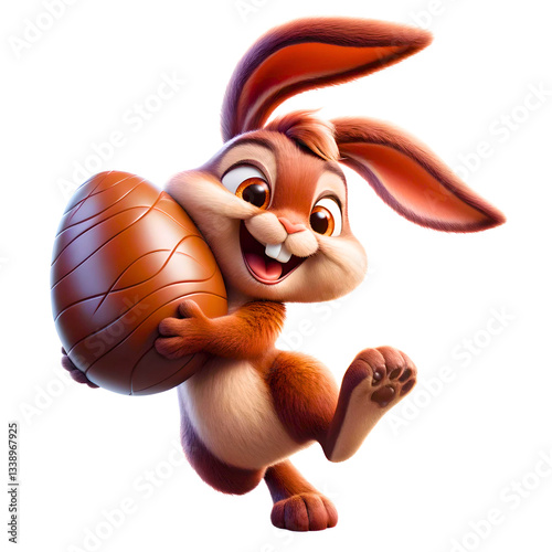 Coelho 3d da páscoa