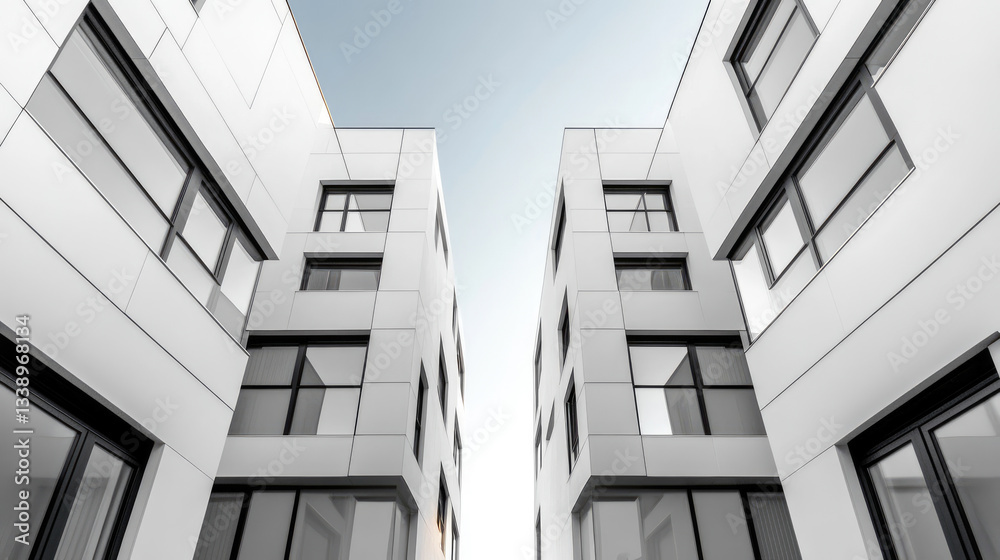 Fototapeta premium Exploring bold architectural designs in contemporary housing developments a comprehensive analysis of innovative structures in urban environments