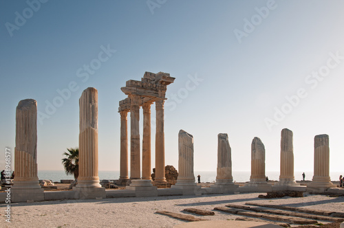 Temple of Apollo and Athena in Side, Antalya.