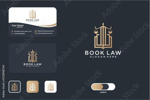 Law Firm Branding Kit Design With Pixel Art Logo And Business Cards
