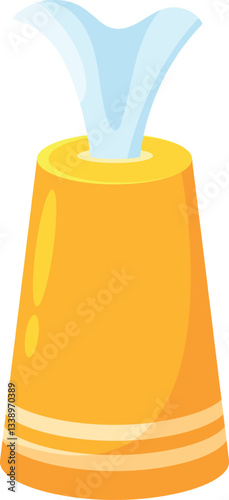 Napkins in table holder vector illustration