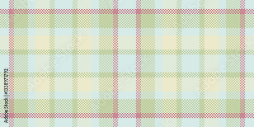 Pastel plaid pattern, perfect for textile design, website backgrounds, or crafting projects.  Subtle, soft colors create a calming and sophisticated aesthetic.