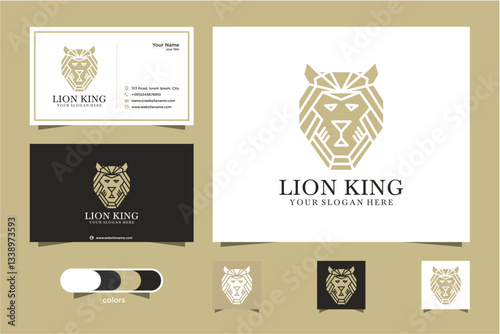 Lion King Branding Kit Design Template