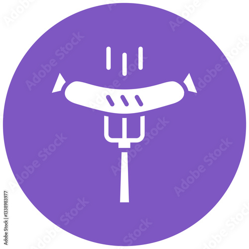 Sausage on Fork Icon
