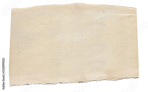 Vintage background of old, ancient torn paper texture with spots, perfect for creative designs and vintage-themed projects, isolated for a clean, professional look