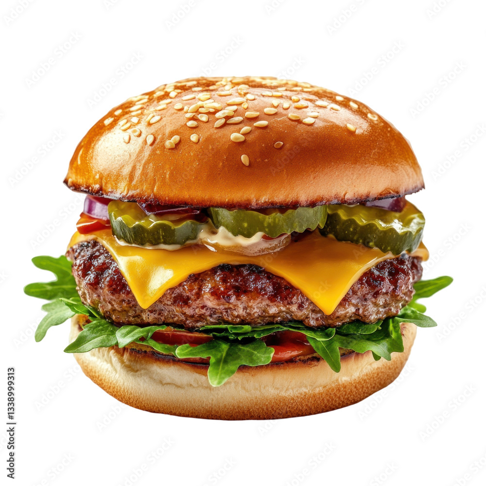 hamburger isolated on white background hamburger isolated on white background