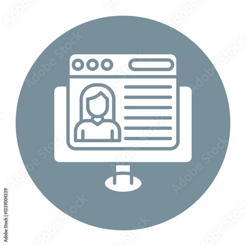 Female Blogger Icon