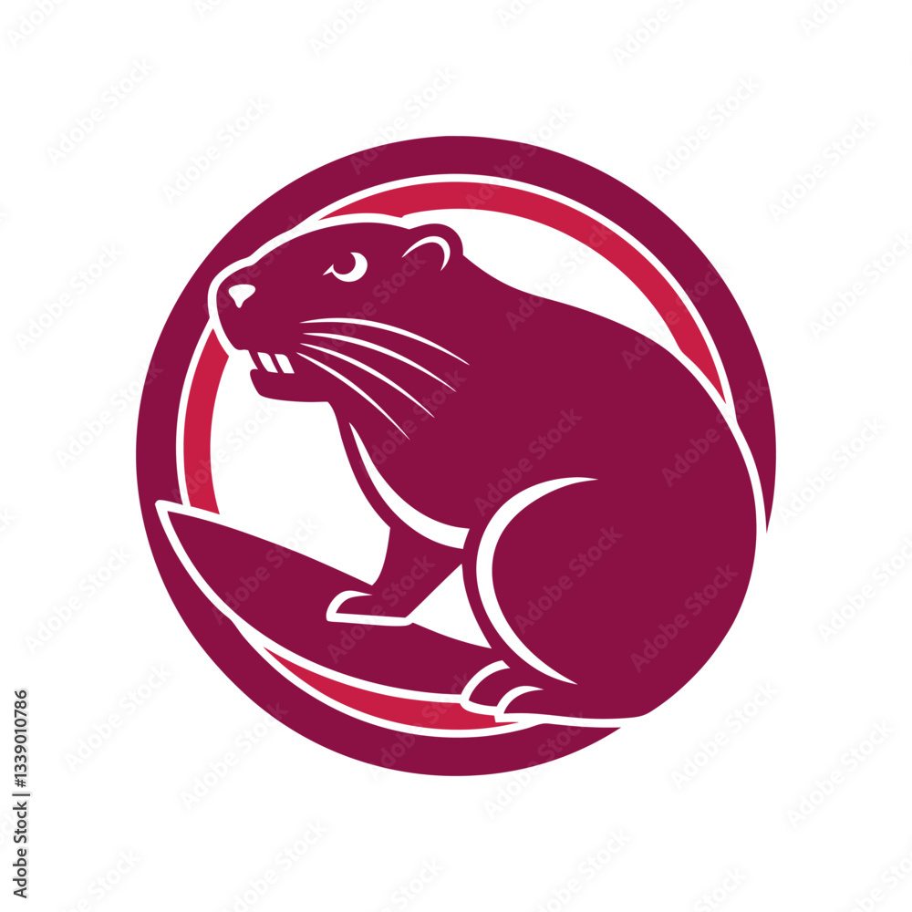 vector illustration of a red seal vector illustration of a red seal
