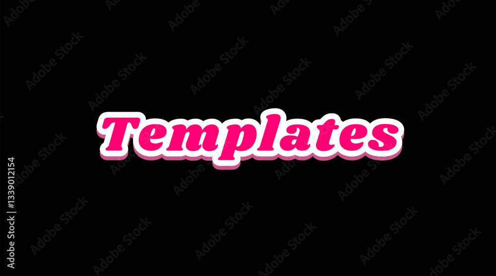 Obraz premium Vector text illustrations for Templates.