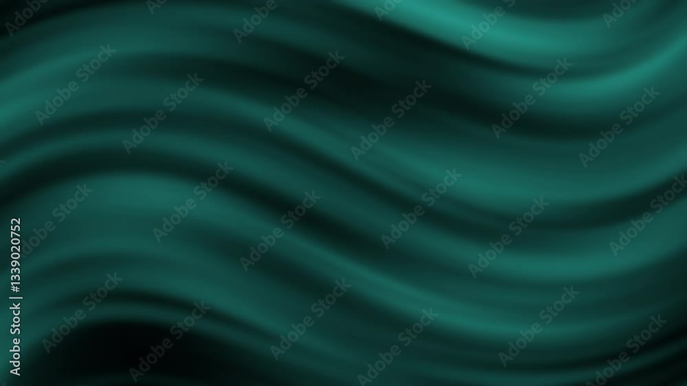 This image features smooth, flowing waves of rich teal, creating a calming and serene abstract background..blue green gradient This image features smooth, flowing waves of rich teal, creating a calming and serene abstract background..blue green gradient