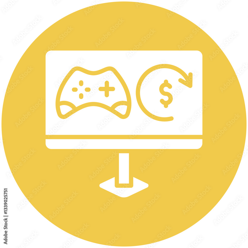 Obraz premium In-Game Transactions Icon