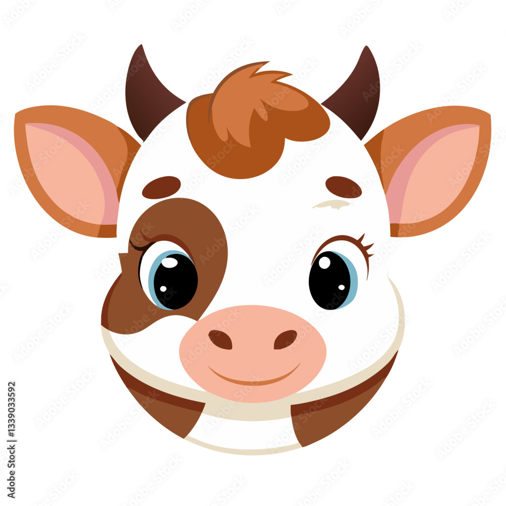 Fototapeta premium funny cow cartoon