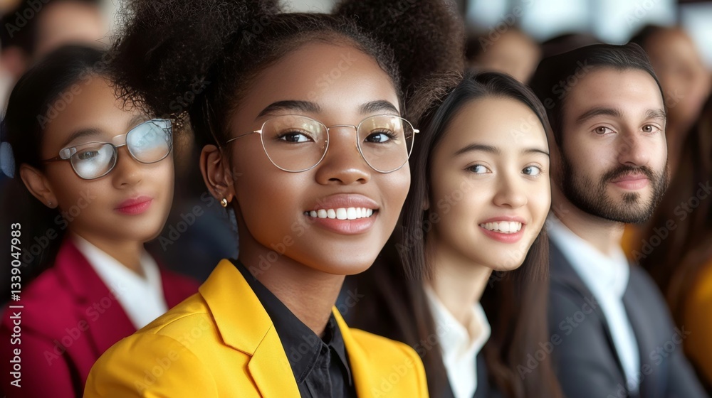 Diverse Group of Young Professionals in Meeting Diverse Group of Young Professionals in Meeting